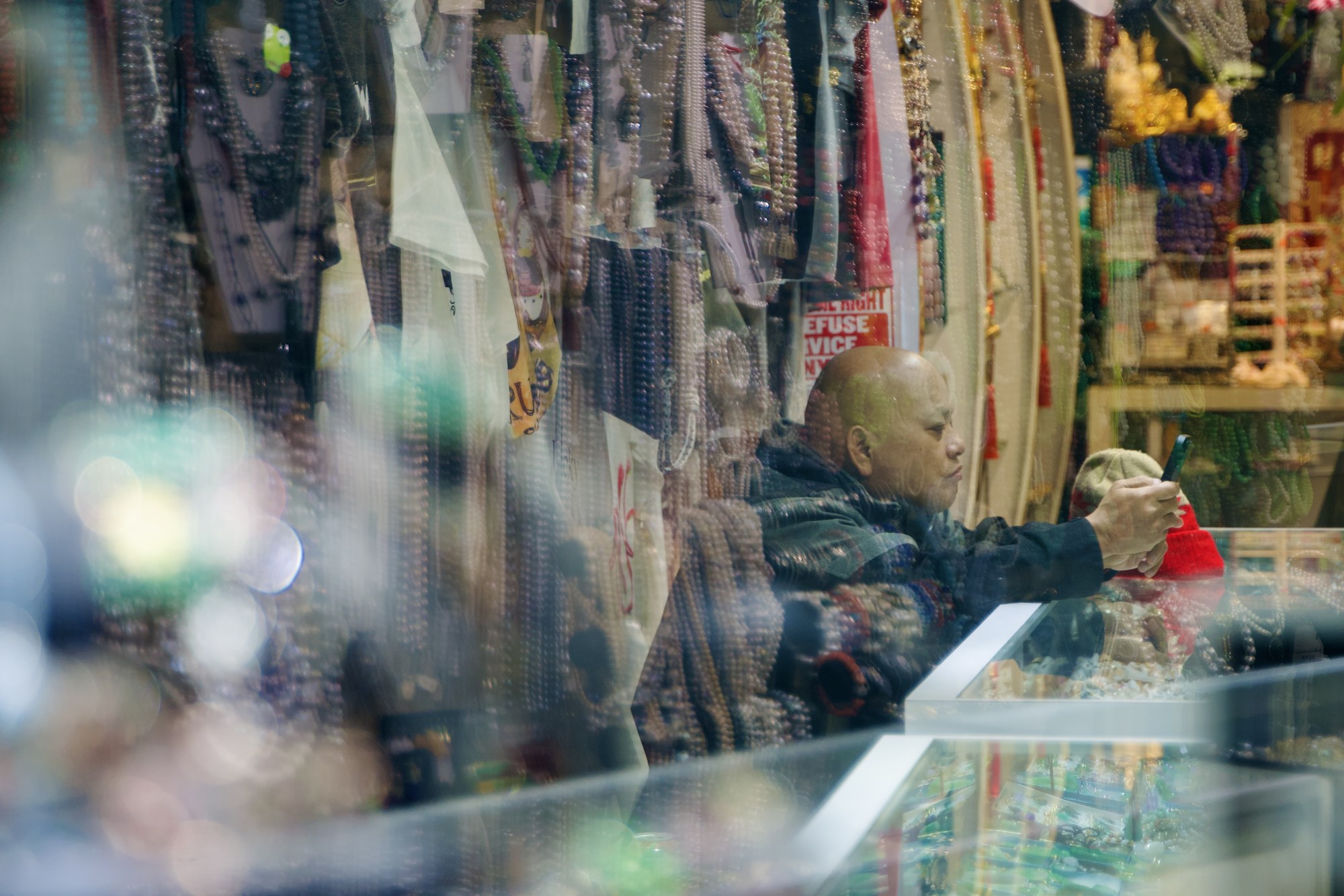 Reflections in a shop window