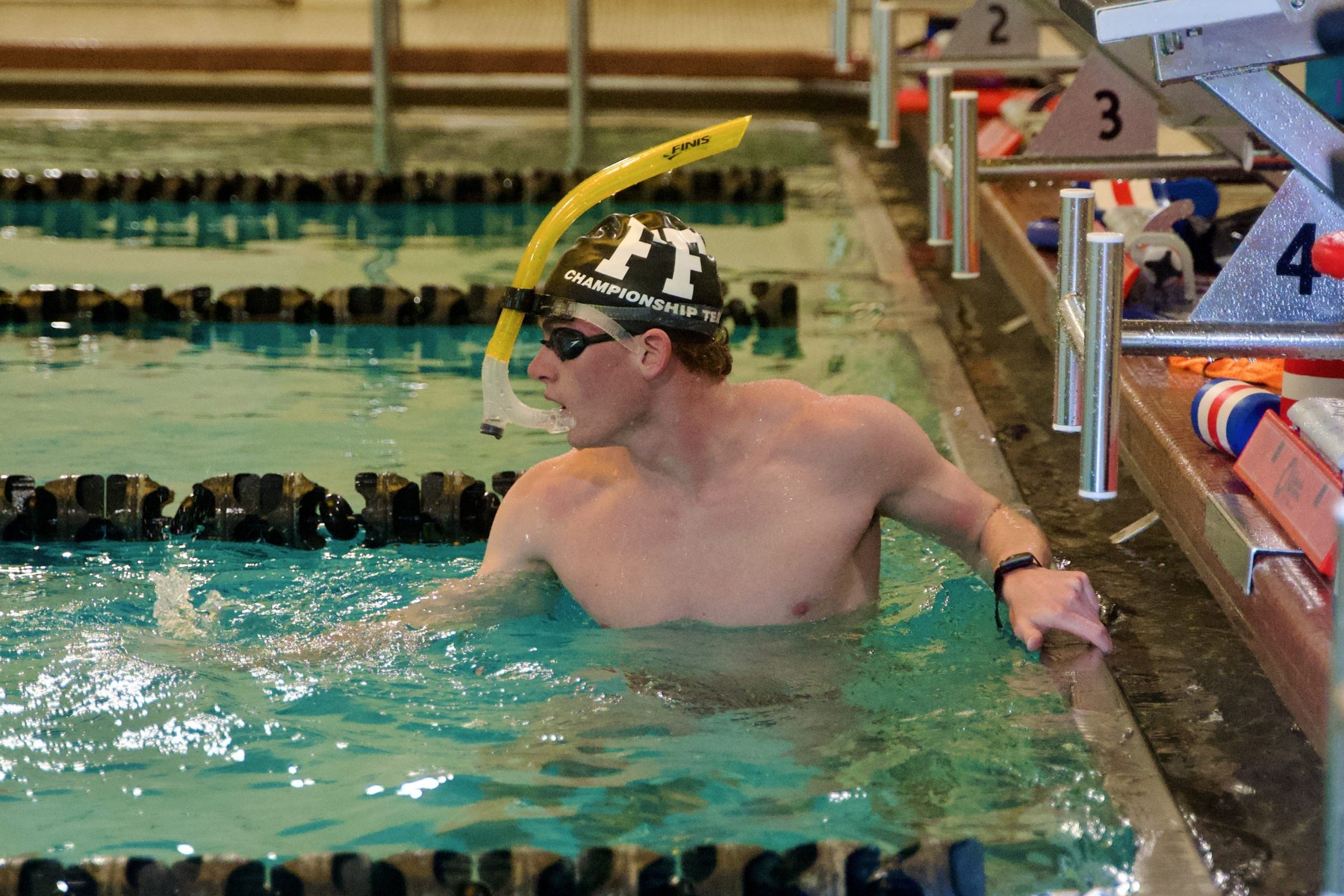 Swimmer Ryan McComb’s favorite stroke is the butterfly. “It’s exhilarating to do,” he says.